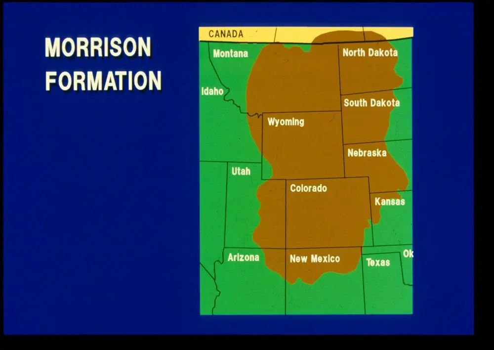 Formacja Morrison - mapa